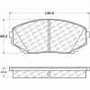Posi Quiet Ceramic Brake Pads with Shims and Hardware , Posi Quiet 105.12580
