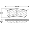 Posi Quiet Ceramic Brake Pads with Shims and Hardware , Posi Quiet 105.13150