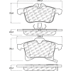 Posi Quiet Ceramic Brake Pads with Shims and Hardware , Posi Quiet 105.13610