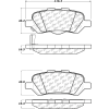 Posi Quiet Ceramic Brake Pads with Shims and Hardware , Posi Quiet 105.14020