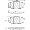 Posi Quiet Ceramic Brake Pads with Shims and Hardware , Posi Quiet 105.14470