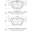 Posi Quiet Ceramic Brake Pads with Shims and Hardware , Posi Quiet 105.15040