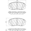 Posi Quiet Ceramic Brake Pads with Shims and Hardware , Posi Quiet 105.18260