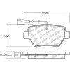 Posi Quiet Ceramic Brake Pads with Shims , Posi Quiet 105.18510