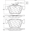 Posi Quiet Ceramic Brake Pads with Shims , Posi Quiet 105.19890