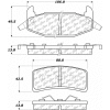 Posi Quiet Extended Wear Brake Pads with Shims and Hardware , Posi Quiet 106.03770