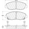 Posi Quiet Extended Wear Brake Pads with Shims and Hardware , Posi Quiet 106.04650