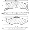 Posi Quiet Extended Wear Brake Pads with Shims and Hardware , Posi Quiet 106.05240