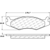 Posi Quiet Extended Wear Brake Pads with Shims and Hardware , Posi Quiet 106.06510