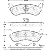 Posi Quiet Extended Wear Brake Pads with Shims and Hardware , Posi Quiet 106.06900