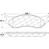 Posi Quiet Extended Wear Brake Pads with Shims and Hardware , Posi Quiet 106.07023