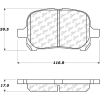 Posi Quiet Extended Wear Brake Pads with Shims and Hardware , Posi Quiet 106.07070