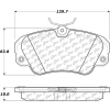 Posi Quiet Extended Wear Brake Pads with Shims and Hardware , Posi Quiet 106.07200