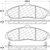 Posi Quiet Extended Wear Brake Pads with Shims and Hardware , Posi Quiet 106.07310