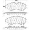 Posi Quiet Extended Wear Brake Pads with Shims and Hardware , Posi Quiet 106.07530