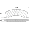 Posi Quiet Extended Wear Brake Pads with Shims and Hardware , Posi Quiet 106.07560