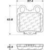Posi Quiet Extended Wear Brake Pads with Shims and Hardware , Posi Quiet 106.07710