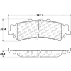 Posi Quiet Extended Wear Brake Pads with Shims and Hardware , Posi Quiet 106.07920