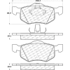 Posi Quiet Extended Wear Brake Pads with Shims and Hardware , Posi Quiet 106.08430