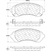 Posi Quiet Extended Wear Brake Pads with Shims and Hardware , Posi Quiet 106.08440