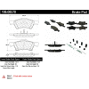 Posi Quiet Extended Wear Brake Pads with Shims and Hardware , Posi Quiet 106.08570