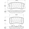 Posi Quiet Extended Wear Brake Pads with Shims and Hardware , Posi Quiet 106.08680