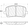 Posi Quiet Extended Wear Brake Pads with Shims and Hardware , Posi Quiet 106.09230