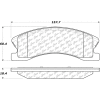 Posi Quiet Extended Wear Brake Pads with Shims and Hardware , Posi Quiet 106.09450