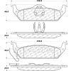 Posi Quiet Extended Wear Brake Pads with Shims and Hardware , Posi Quiet 106.09630