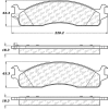 Posi Quiet Extended Wear Brake Pads with Shims and Hardware , Posi Quiet 106.09650