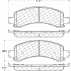 Posi Quiet Extended Wear Brake Pads with Shims and Hardware , Posi Quiet 106.09741