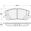 Posi Quiet Extended Wear Brake Pads with Shims and Hardware , Posi Quiet 106.10050