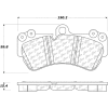 Posi Quiet Extended Wear Brake Pads with Shims and Hardware , Posi Quiet 106.10070