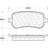 Posi Quiet Extended Wear Brake Pads with Shims and Hardware , Posi Quiet 106.10210