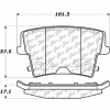 Posi Quiet Extended Wear Brake Pads with Shims and Hardware , Posi Quiet 106.10570