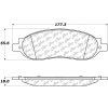Posi Quiet Extended Wear Brake Pads with Shims and Hardware , Posi Quiet 106.10680