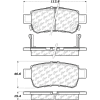 Posi Quiet Extended Wear Brake Pads with Shims and Hardware , Posi Quiet 106.10880