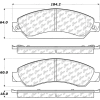 Posi Quiet Extended Wear Brake Pads with Shims and Hardware , Posi Quiet 106.10920