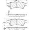 Posi Quiet Extended Wear Brake Pads with Shims and Hardware , Posi Quiet 106.11000
