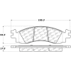 Posi Quiet Extended Wear Brake Pads with Shims and Hardware , Posi Quiet 106.11580