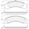Posi Quiet Extended Wear Brake Pads with Shims and Hardware , Posi Quiet 106.13291