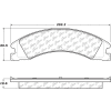 Posi Quiet Extended Wear Brake Pads with Shims and Hardware , Posi Quiet 106.13300