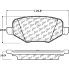 Posi Quiet Extended Wear Brake Pads with Shims and Hardware , Posi Quiet 106.13770