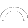 Centric Premium Parking Brake Shoes, Centric Parts 111.08420