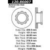 Centric Premium Brake Rotor, Centric Parts 120.86007