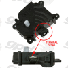 HVAC Blend Door Actuator, Global Parts 1712329