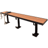 Prisoner Bench 7' Composite Lumber Seating - Without Backrest - Cedar