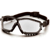 V2g® Eyewear Clear Anti-Fog Lens , Black Strap/Temples