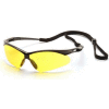 Pmxtreme™ Eyewear Amber Lens , Black Frame & Cord