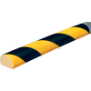Knuffi Surface Bumper Guard, Type C, 196-3/4"L x 1-9/16"W, Black & Yellow, 60-6720